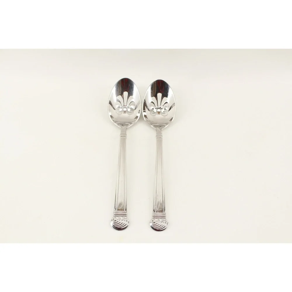 Set‎ of 2 - Reed & Barton Winterthur Swirl Slotted Serving Spoon